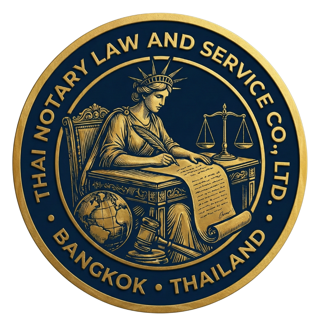 Thai Notary Law & Service Co., Ltd. corporate seal logo